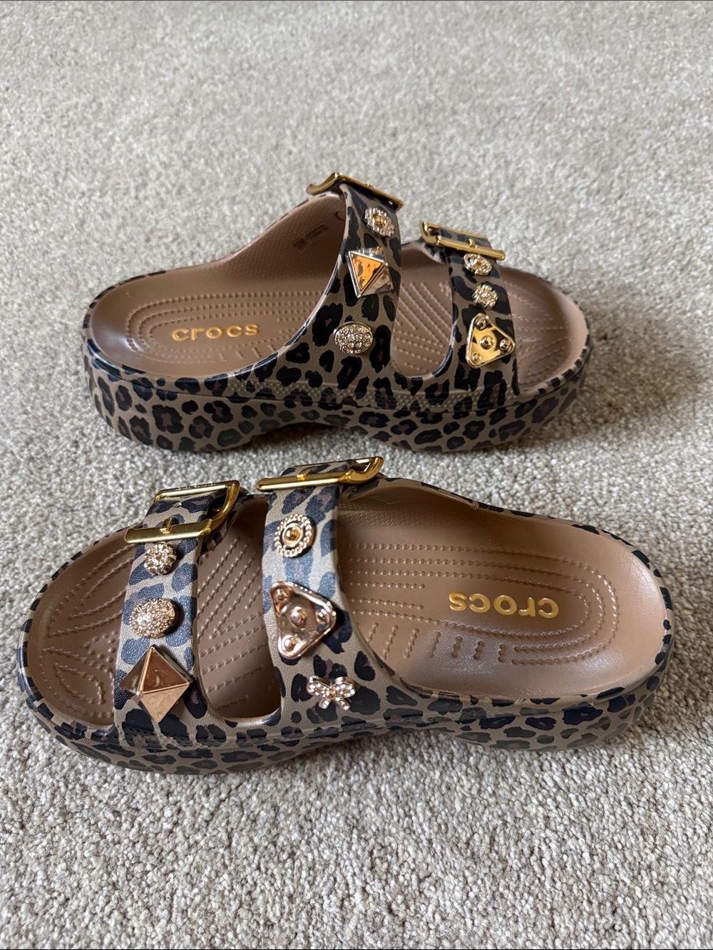 NWOT Limited Edition/Rare Women’s Crocs Saturday Leopard Platform 8 - Picture 5 of 6